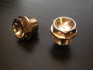 RS660 Titanium Drain Plug - Magnetic - Pre-Drilled