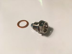 SV650 Titanium Drain Plug - Magnetic - Pre-Drilled