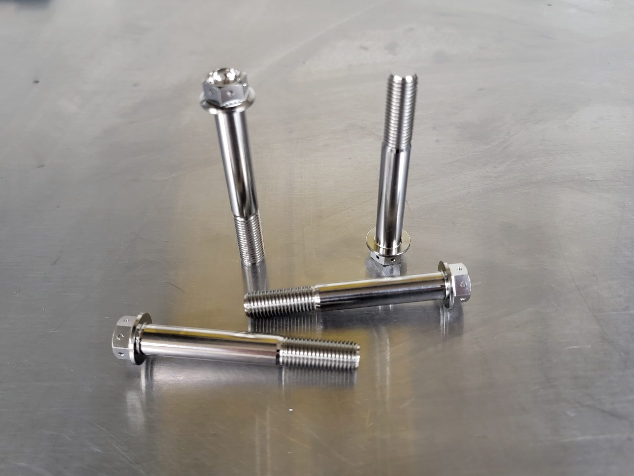 M10 x 70 Titanium Pre-Drilled Caliper Bolts - Suzuki / Yamaha